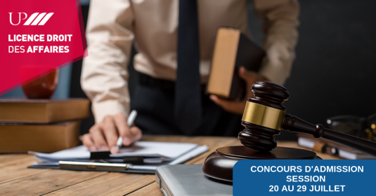 Concours d’accès aux programmes Droit des Affaires et Sciences Politiques - 20 au 29 Juillet 2019