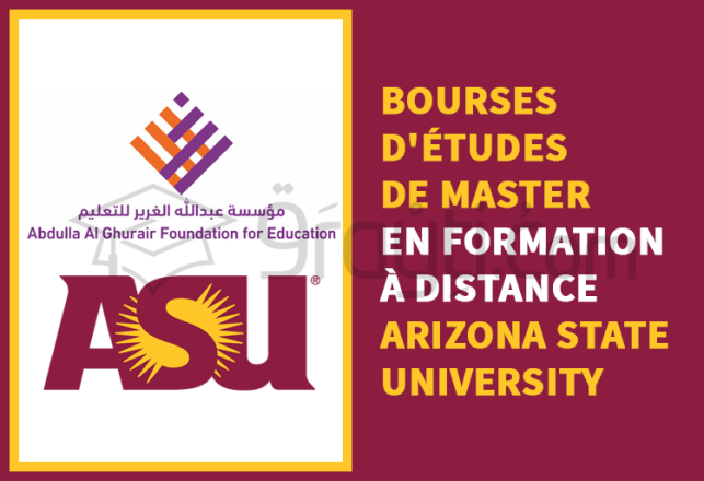 bourses études Master formation à distance Arizona State University Fondation Abdulla Al Ghurair