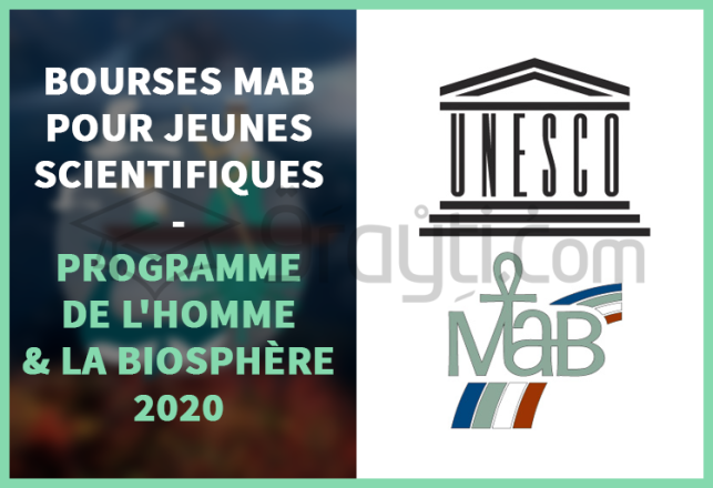 Bourses MAB UNESCO jeunes scientifiques Programme de l'Homme et la Biosphère 2020