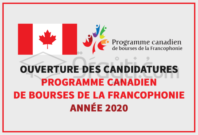 Programme Canadien Bourses Francophonie PCBF 2020