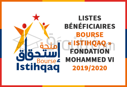 listes bénéficiaires retenus bourse ISTIHQAQ FM6 2019-2020