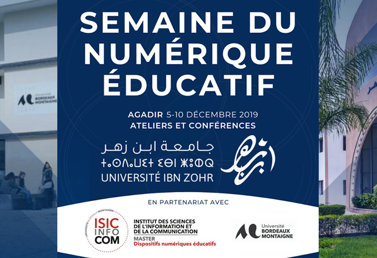 première semaine numérique éducatif UIZ Université Ibn Zohr Agadir