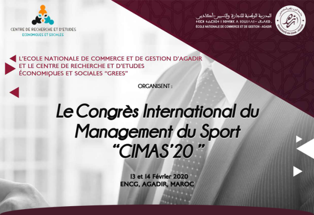 appel communication Congrès International Management Sport CIMAS 2020
