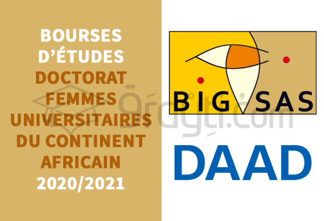bourses études doctorat femmes universitaires du continent africain 2020-2021