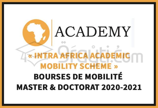 Intra AFRICA Academic Mobility Scheme bourses mobilité master doctorat 2020-2021