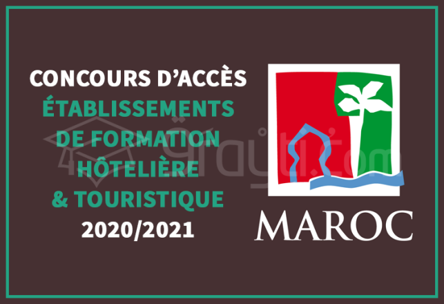 concours accès établissements formation hôtelière touristique 2020-2021