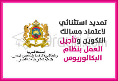 prolongation exceptionnelle accréditation filières licence doctorat année supplémentaire report système Bachelor