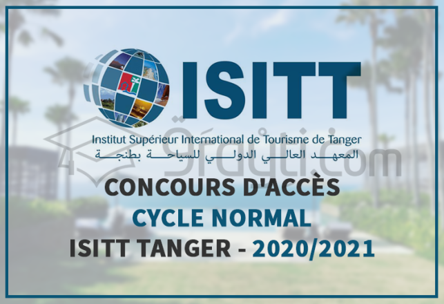 concours accès cycle normal ISITT Tanger 2020-2021