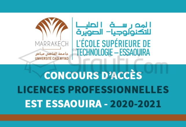 concours accès Licences Professionnelles EST Essaouira 2020-2021