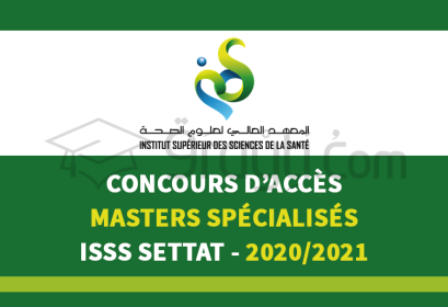 concours accès Masters Spécialisés ISSS Settat 2020-2021