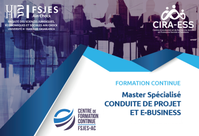 Master Spécialisé Conduite Projet E-Business FSJES Ain Chock Casablanca 2020