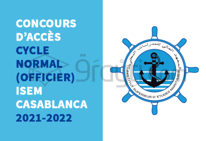 Concours accès cycle normal ISEM Casablanca 2021-2022