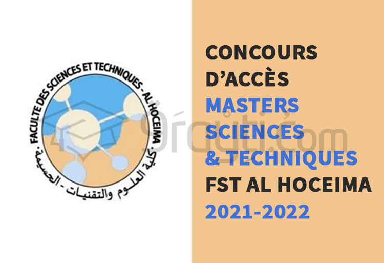 concours accès Masters Sciences Techniques FST Al Hoceima 2021-2022