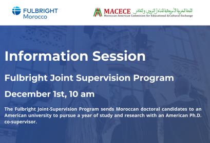 session information Fulbright Joint Supervision Program 01 décembre 2021