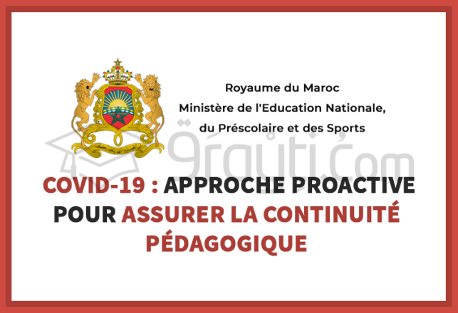 COVID-19 adoption approche proactive assurer continuité pédagogique