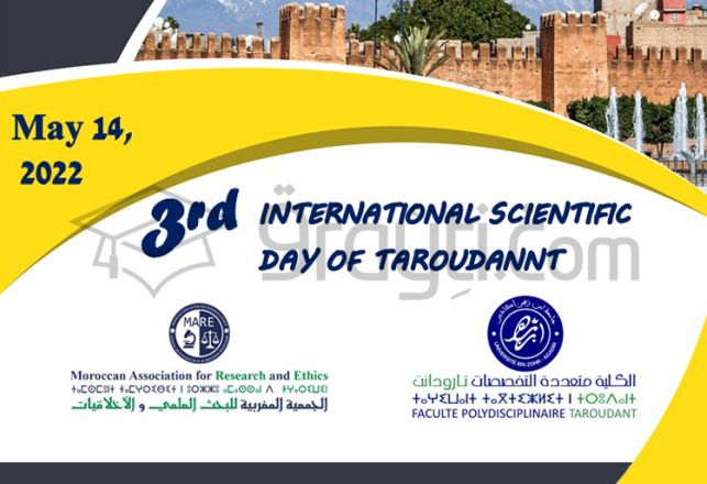 3ème édition journée scientifique internationale Taroudant samedi 14 mai 2022