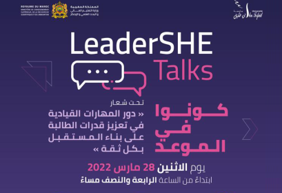 LeaderSHE Talks role leadership féminin renforcement capacités résilience étudiante lundi 28 mars 2022