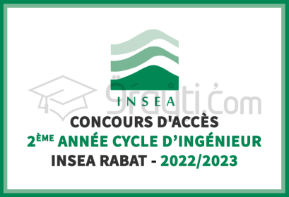 concours accès 2ème année cycle ingénieur Etat INSEA Rabat 2022-2023