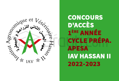 concours accès APESA IAV Hassan 2 2022-2023