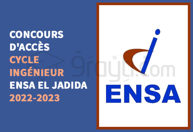 concours accès cycle ingénieur ENSA El Jadida 2022-2023
