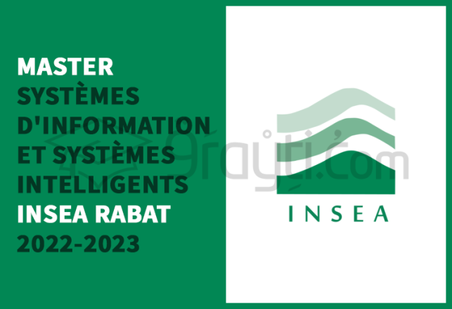 concours accès Master Systèmes Information Systèmes Intelligents INSEA Rabat 2022-2023