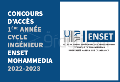 concours accès 1ère année cycle ingénieur ENSET Mohammedia 2022-2023