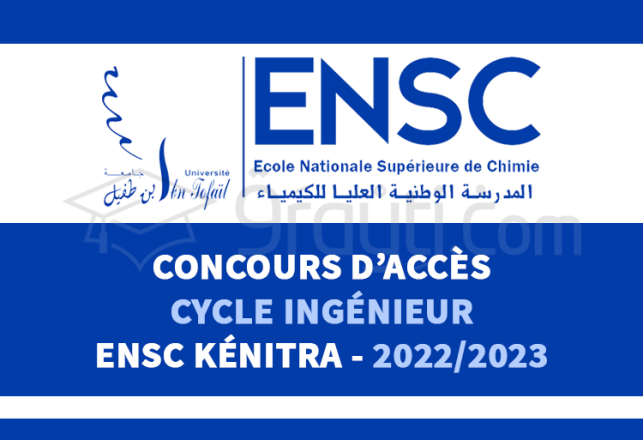 concours accès cycle ingénieur ENSC Kénitra 2022-2023