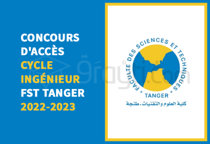 concours accès cycle ingénieur Etat FST Tanger 2022-2023
