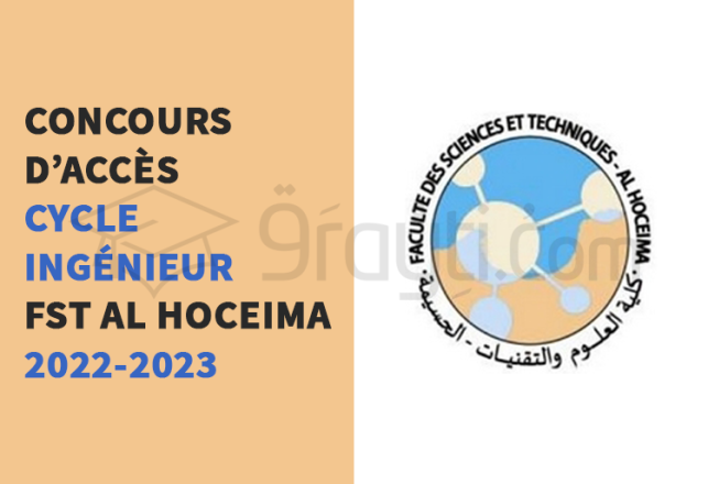 concours accès cycle ingénieur Génie de Procédés et Environnement FST Al Hoceima 2022-2023