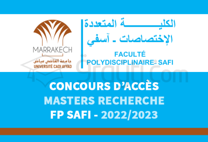 concours accès Masters FP Safi 2022-2023