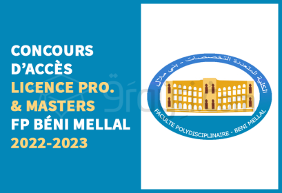 concours accès Licence Professionnelle Masters FP Béni Mellal 2022-2023
