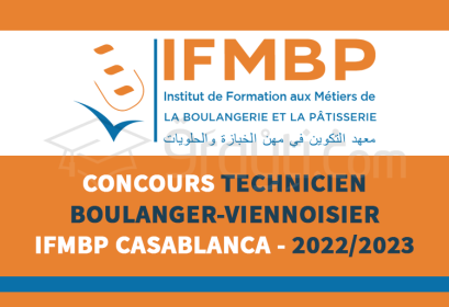 concours Technicien Boulanger-Viennoisier IFMBP Casablanca 2022-2023