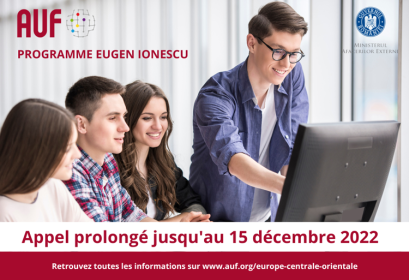 appel prolongé bourses doctorales postdoctorales Eugen Ionescu Roumanie 2022-2023