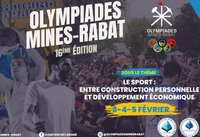 16e édition Olympiades Mines Rabat du 03 au 05 février 2023