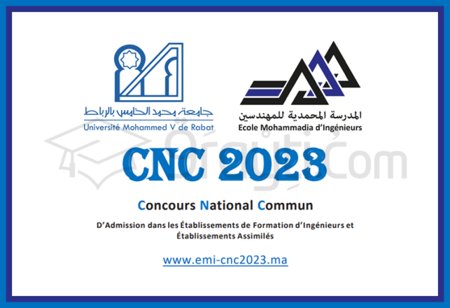 ouverture Concours National Commun CNC 2023