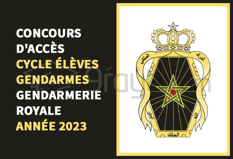 concours cycle Élèves Gendarmes Gendarmerie Royale 2023