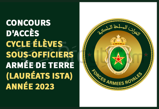 concours cycle Élèves Sous-Officiers Armée Terre lauréats ISTA 2023