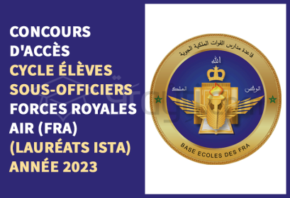 concours cycle Élèves Sous-Officiers Forces Royales Air lauréats ISTA 2023
