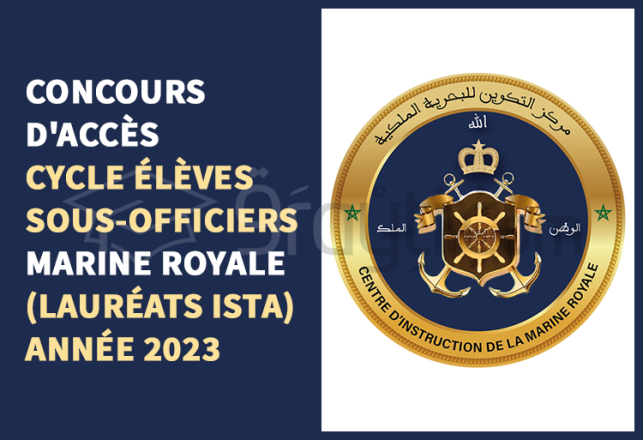 concours cycle Élèves Sous-Officiers Marine Royale lauréats ISTA 2023