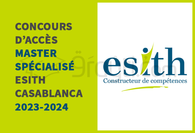 concours Master Spécialisé ESITH Casablanca 2023-2024