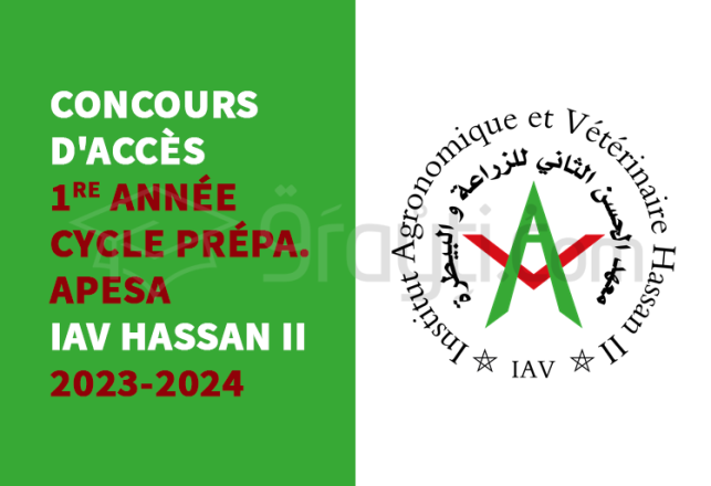 concours APESA IAV Hassan 2 2023-2024