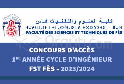 concours 1re année cycle ingénieur FST Fès 2023-2024
