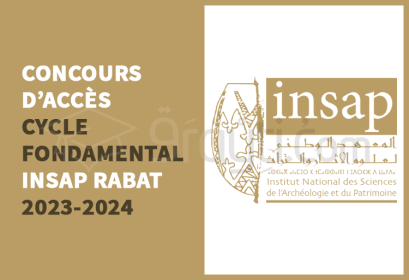 concours cycle fondamental INSAP Rabat 2023-2024