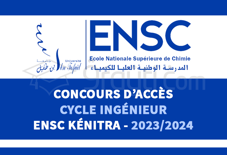 concours cycle ingénieur ENSC Kénitra 2023-2024