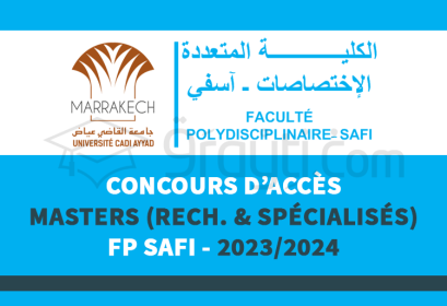 concours Masters FP Safi 2023-2024