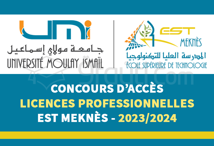concours Licences Professionnelles EST Meknès 2023-2024