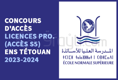 concours Licences Professionnelles S5 ENS Tétouan 2023-2024