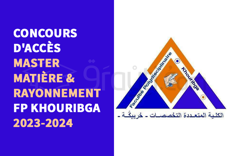 concours Master Matière et Rayonnement FP Khouribga 2023-2024