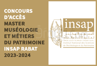 concours Master Muséologie et Métiers du Patrimoine INSAP Rabat 2023-2024
