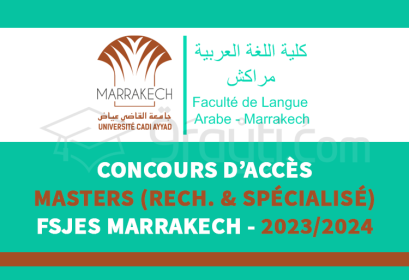 concours Masters FLA Marrakech 2023-2024